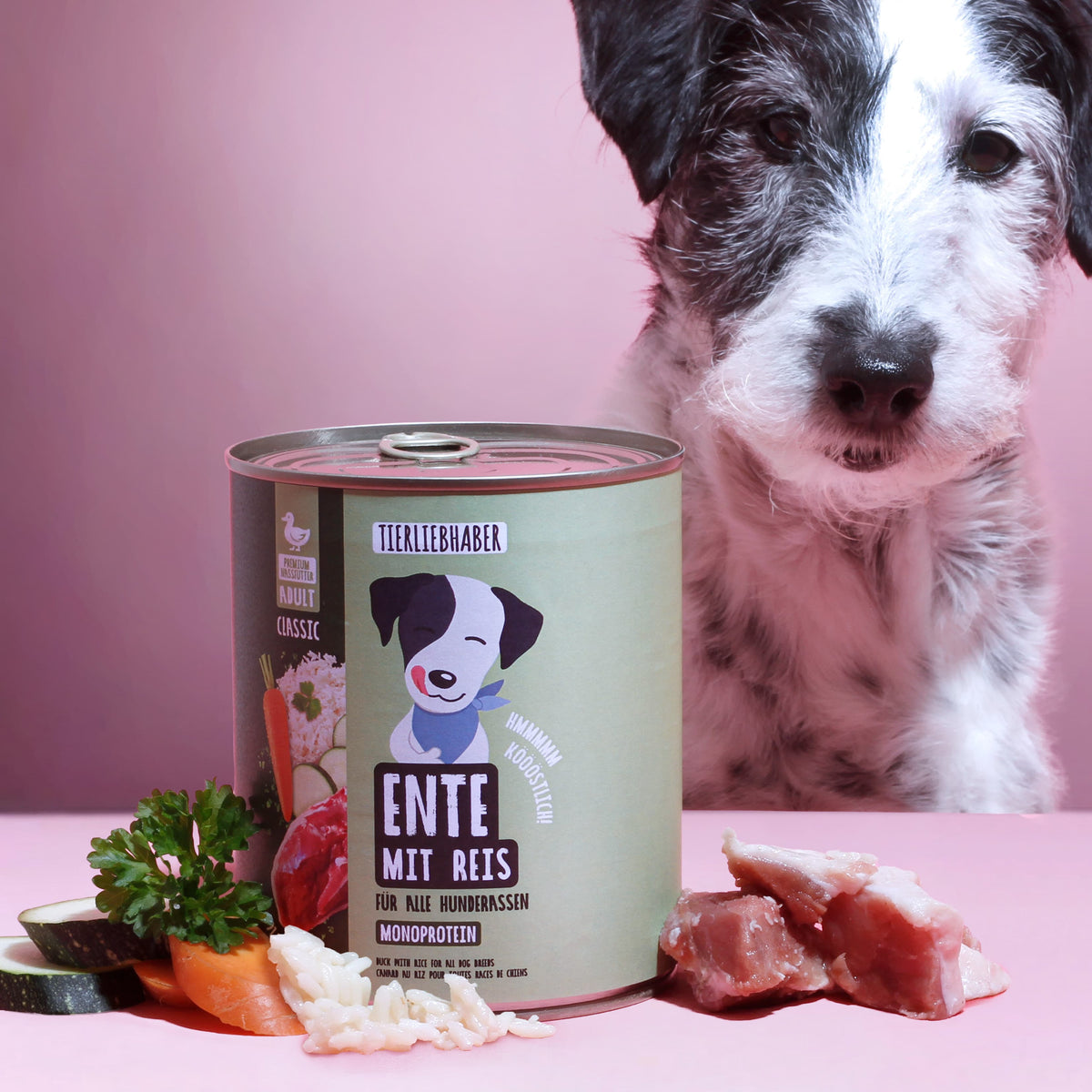 Nassfutter Ente mit Reis 800g