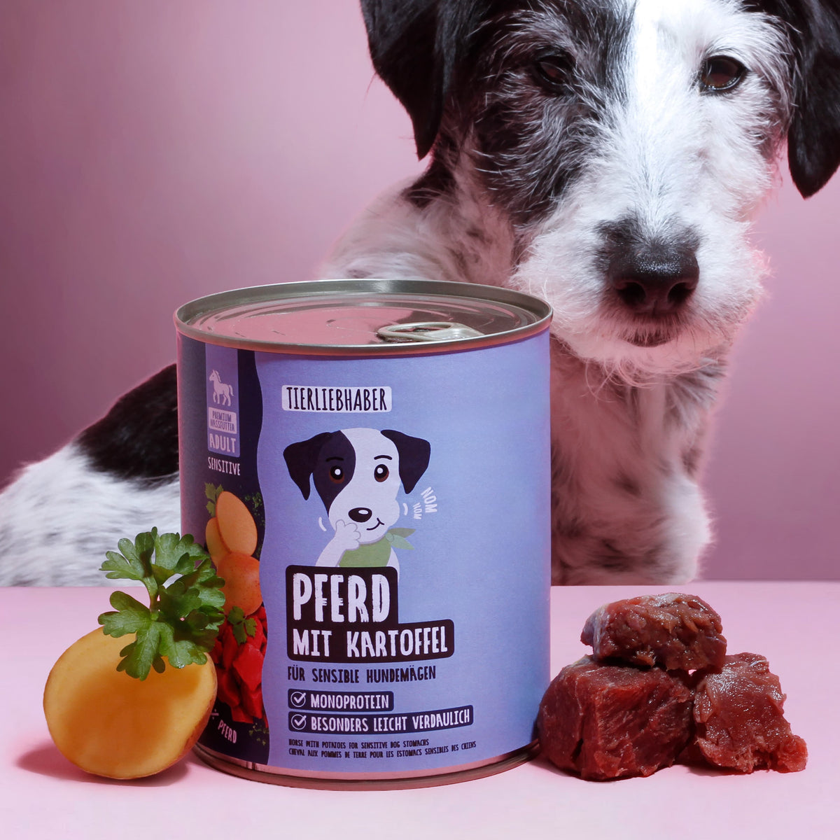 Nassfutter Pferd mit Kartoffel 800g
