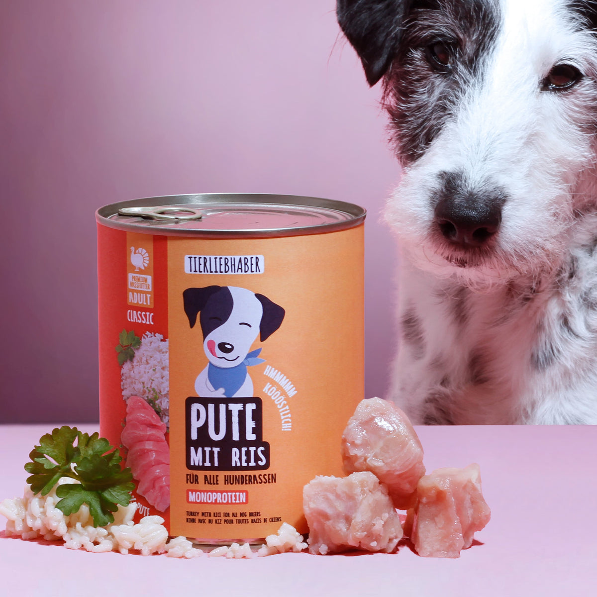Nassfutter Pute mit Reis 800g