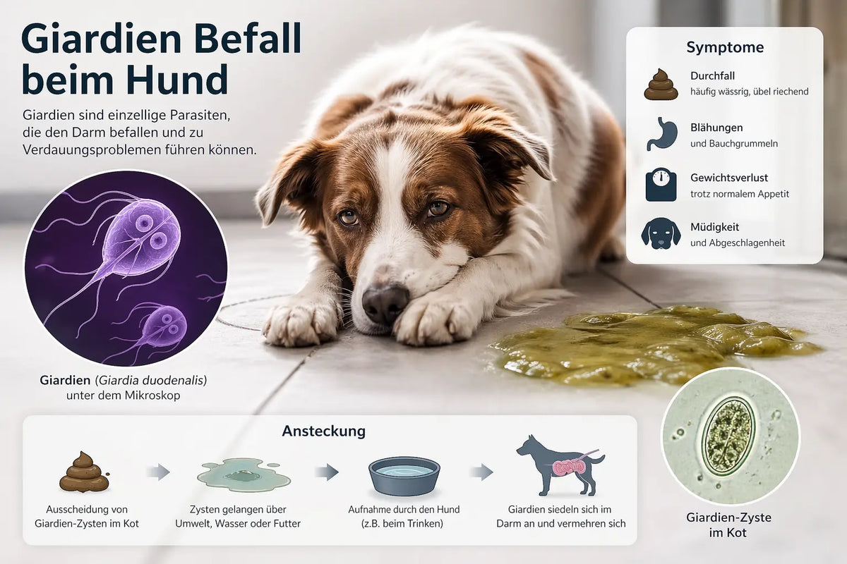 Giardien beim Hund: Symptome erkennen, schonend unterstützen & Darmgesundheit aufbauen