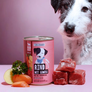 Nassfutter Rind mit Gemüse 400g