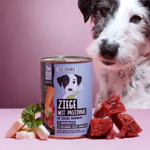 Nassfutter Ziege mit Pastinake 400g